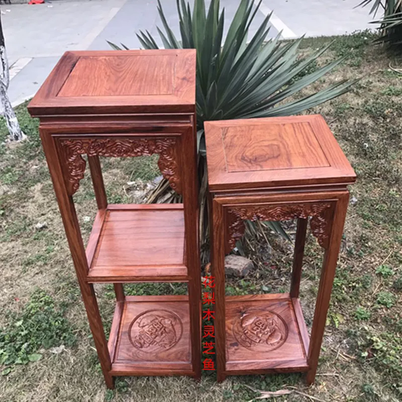 Твердая деревянная подставка для цветов куриное крыло дерево палисандр