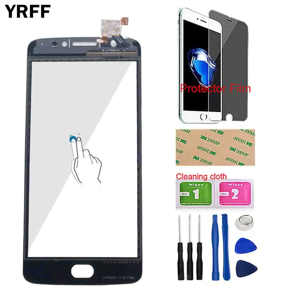 Сенсорная панель для Motorola XT1762 XT1763 XT1766 XT1767 Moto E4 сенсорный экран дигитайзер объектив датчик Переднее стекло инструменты защитная пленка