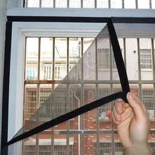 DIY окна с противомоскитной сеткой экран Лето анти-москитные противомоскитная сетка для окна на windows стеклоткани экран москитные окна чистая изготовленный на заказ