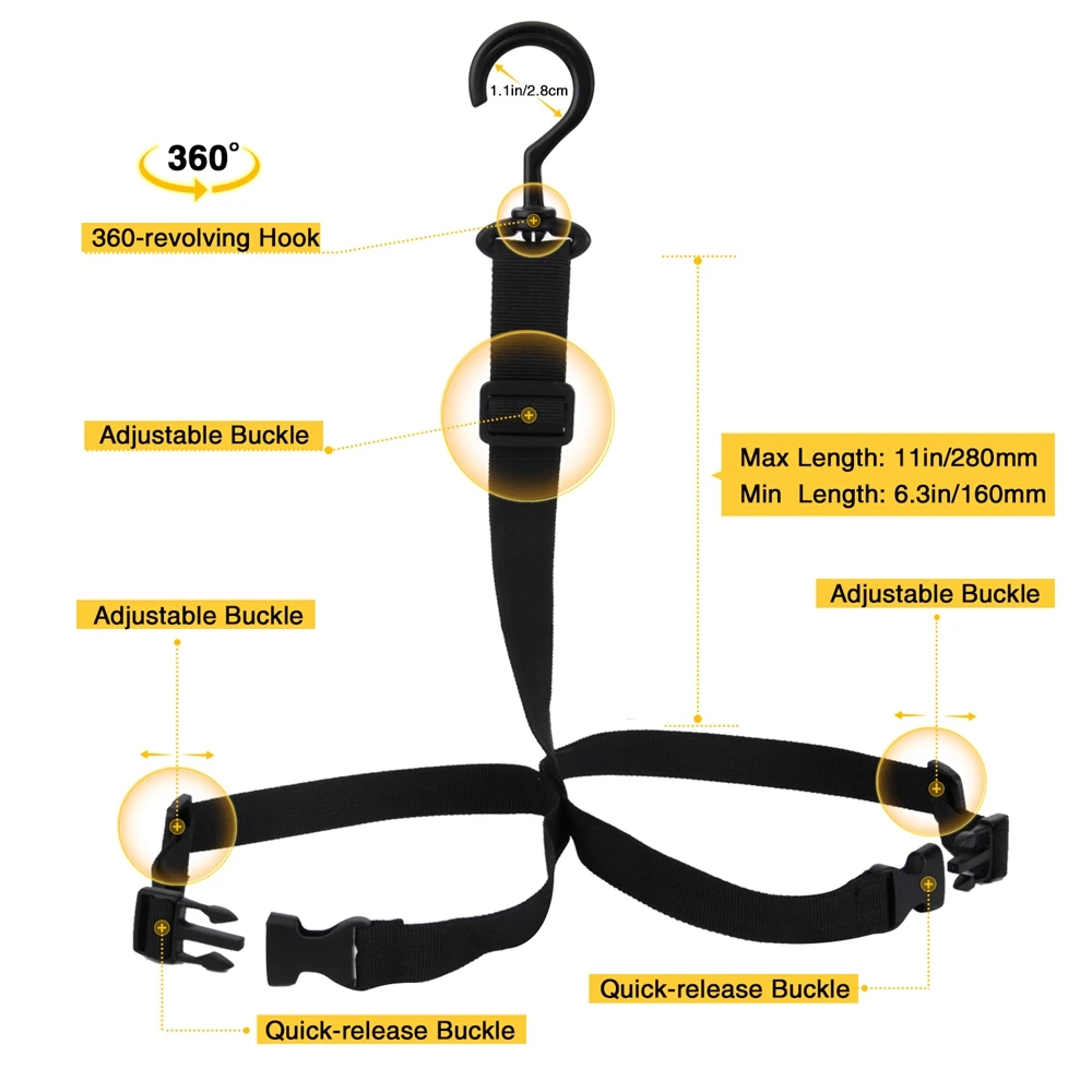 Goture рыболовный вешалка для обуви Регулируемый подвесной ремень сушки стойка