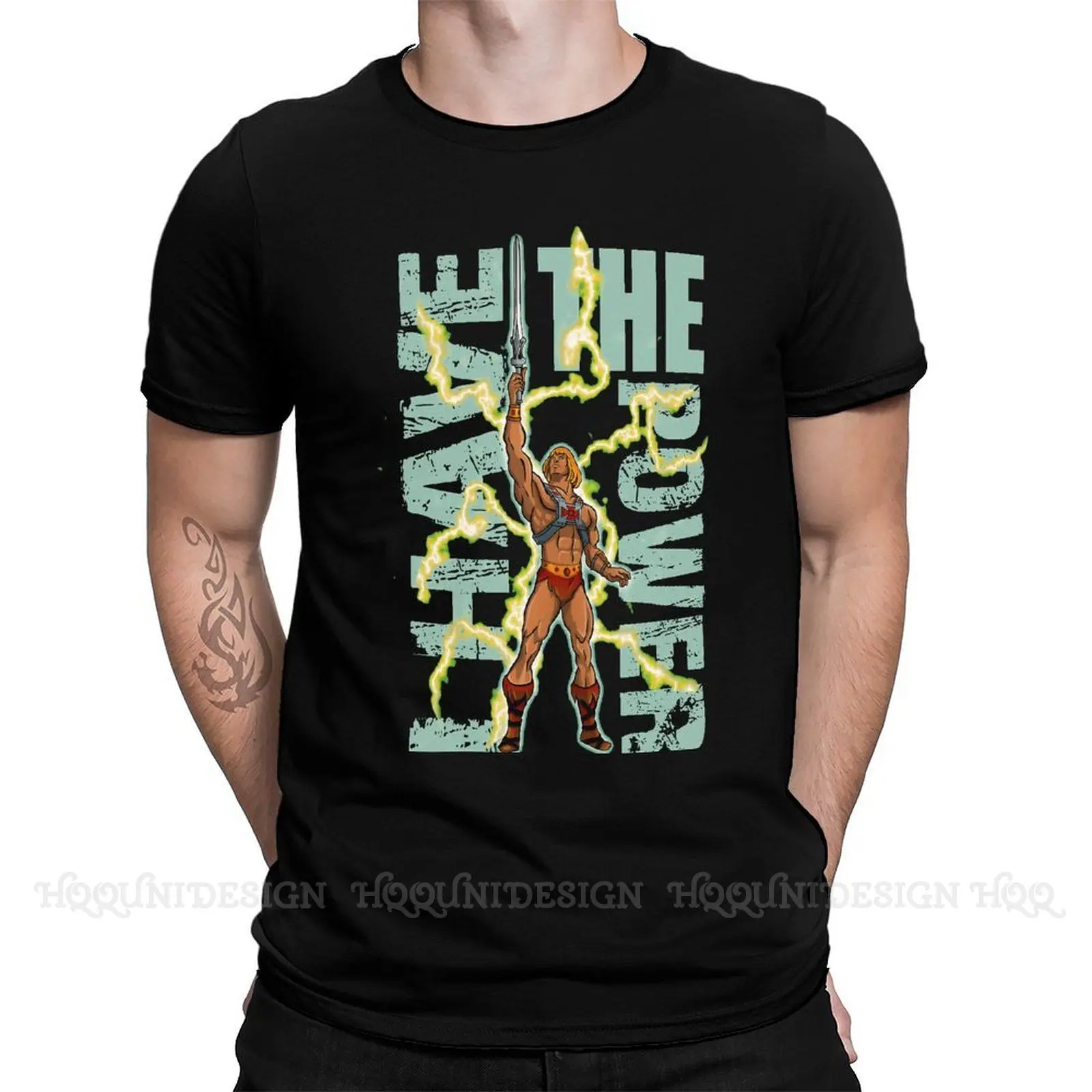 

Men T Shirts He-man and The Masters of The Universe Funny Tee Shirt Powerful Guy Short Sleeve T-Shirt Pure Cotton Adult Clothing