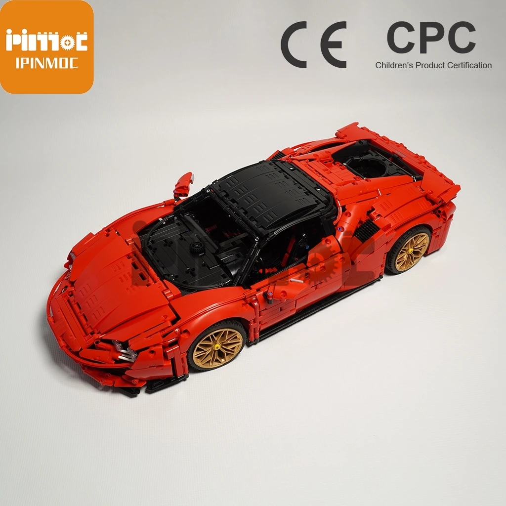 

Moc-72952 sf90 Stradale super sports car Boy Gift puzzle technology accessories static version 4437PCS