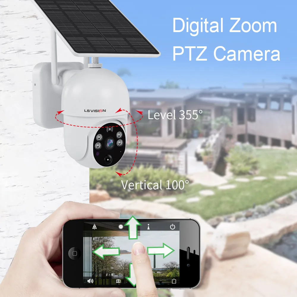 Наружная камера видеонаблюдения LS VISION 4G Wi-Fi PTZ 1080P | Безопасность и защита