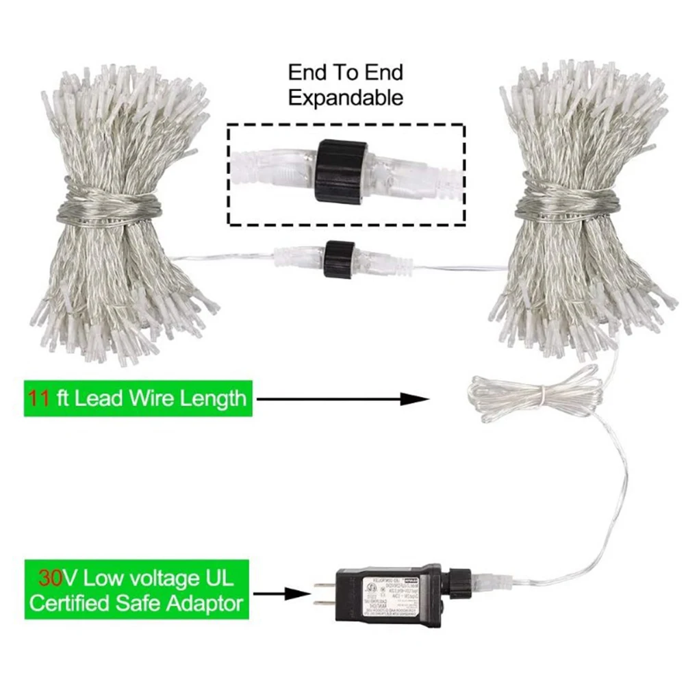 

LED Light String Led Holiday Christmas Fairy Lights 23M 200LED Light String For Christmas Tree Home Parties Weddings Deco Lights
