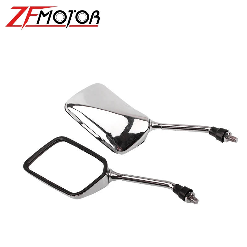 Мотоциклетные зеркала 10 мм универсальные заднего вида овальное боковое зеркало