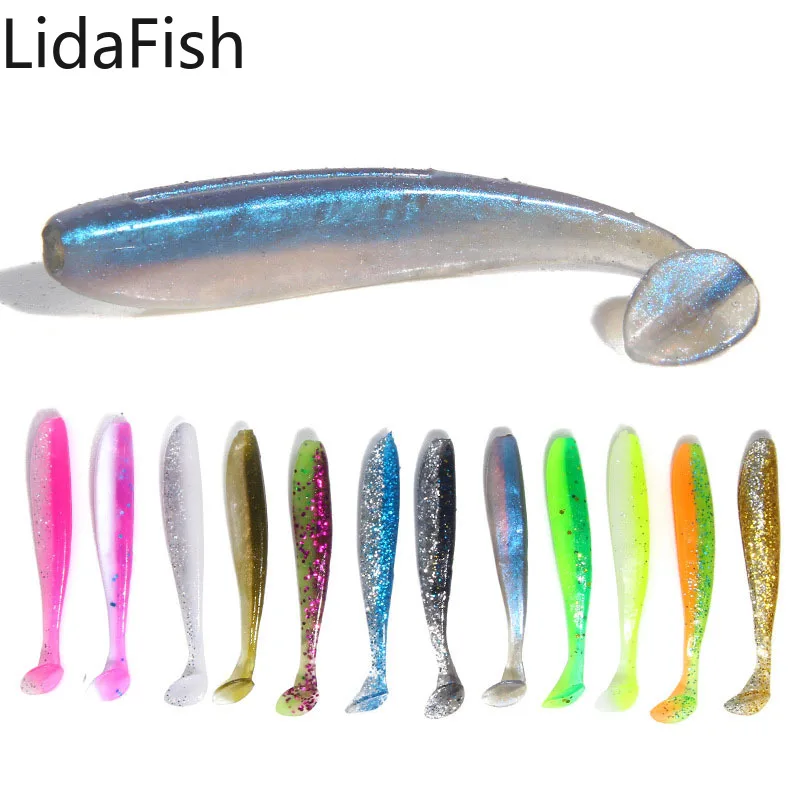 

Lidafish 10Pcs Soft Fishing Lures 7cm Artificial Silicone Baits Wobblers Lures Shad Carp Silicone Fishing Tackle