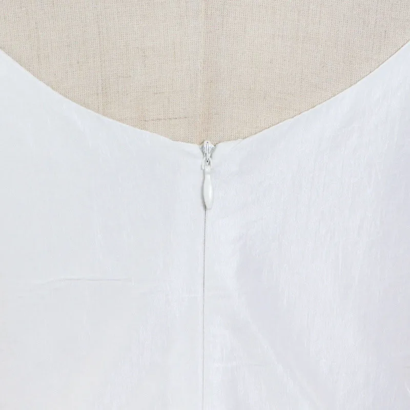 

SeeBeautiful Rhinestone Bow-knot Stitching Loose Mini A-line Dress Slash Neck Sleeveless New Fashion 2021 Summer Women E773