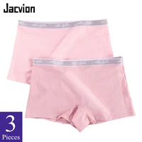 3 piecespack big size women cotton boyshort female boxer underwear under skirt ladies safety short panties