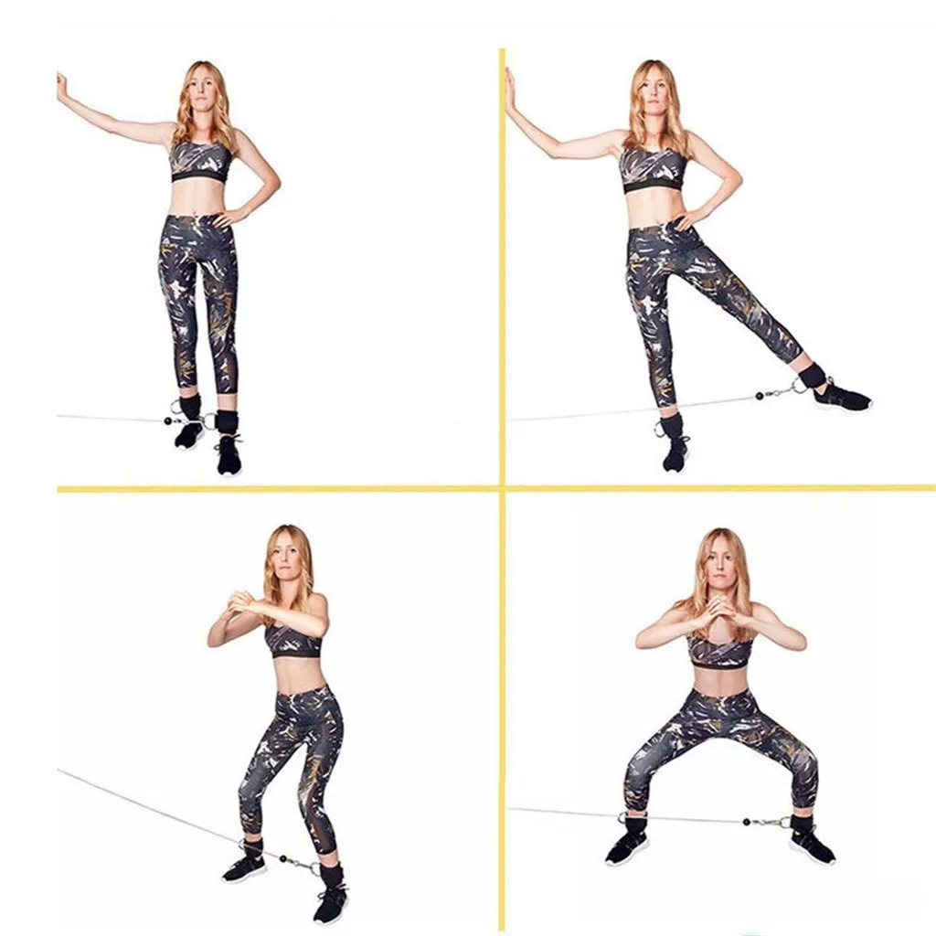 Конструкция тела сопротивление группы d-ring лодыжки ремень пряжка тренажерный зал