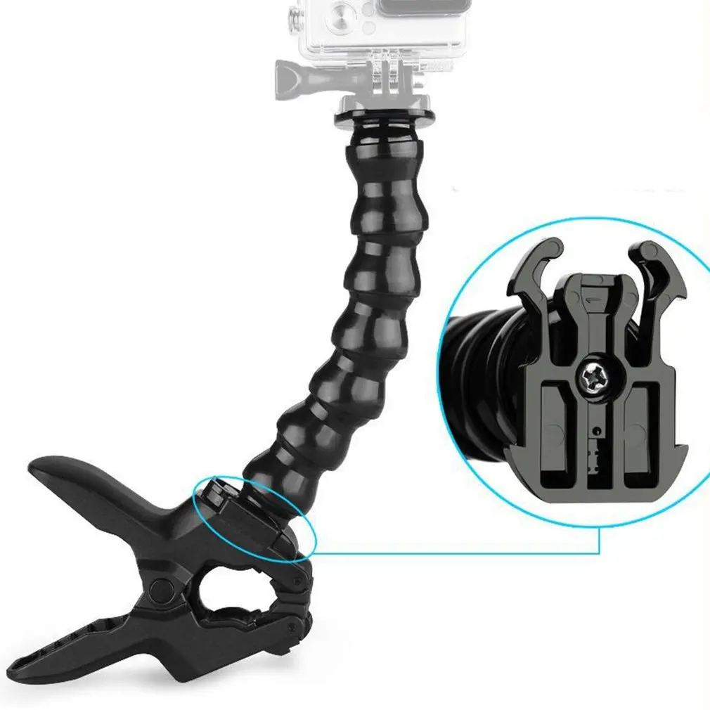 Челюстей Flex Clamp Mount + 8 смежных регулируемых ячеек s образной трубки для экшн камеры