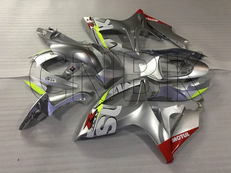 GSXR 600 2006 мотоцикл обтекатель GSX R600 07 серебряный белый логотип бодикон 2007 K6