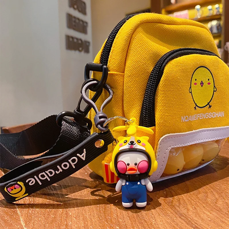 Мультяшные аниме животные 3D кукла брелок милая желтая утка Пингвин обезьяна ежик