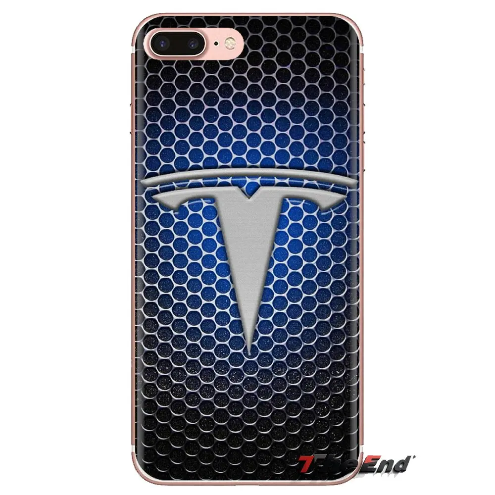 For Huawei Mate Honor 4C 5C 5X 6X 7 7A 7C 8 9 10 8C 8X 20 Lite Pro Transparent Soft Shell Covers luxury car Tesla Logo |