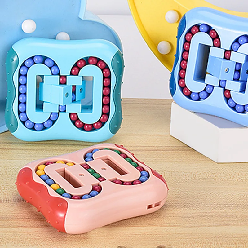 

[Read To Ship] Magic Cube Fidget Toys Rotating Magic Bean Spinning Magic Bean Relieve Stress Magic Cube Bean Fingertip Toy