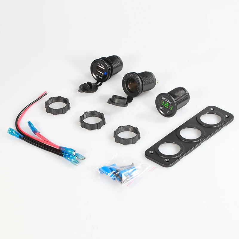 Зарядное устройство для автомобильного телефона 12 В быстрое зарядное с 2