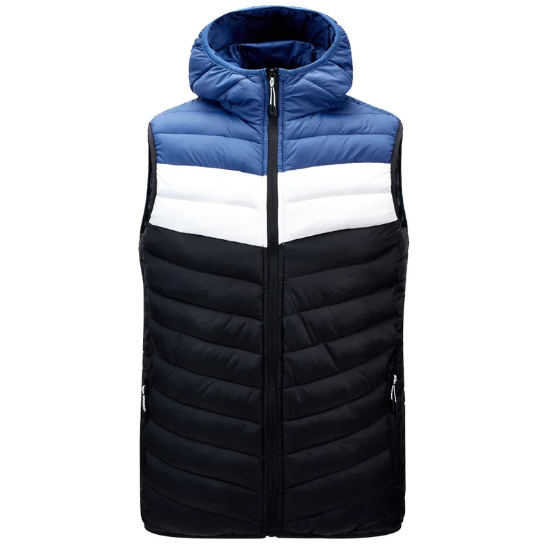 

Patchwork Sleeveless Jacket Fashion Vests For 2021 Men's Waistcoat Casual Spring Autumn Outdoors