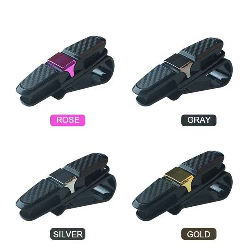 

Car Accessories Interior Car Glasses Case Auto Sun Visor Glasses Holder Sunglasses Clip Card Holder Eyeglasses Accessories 1pc