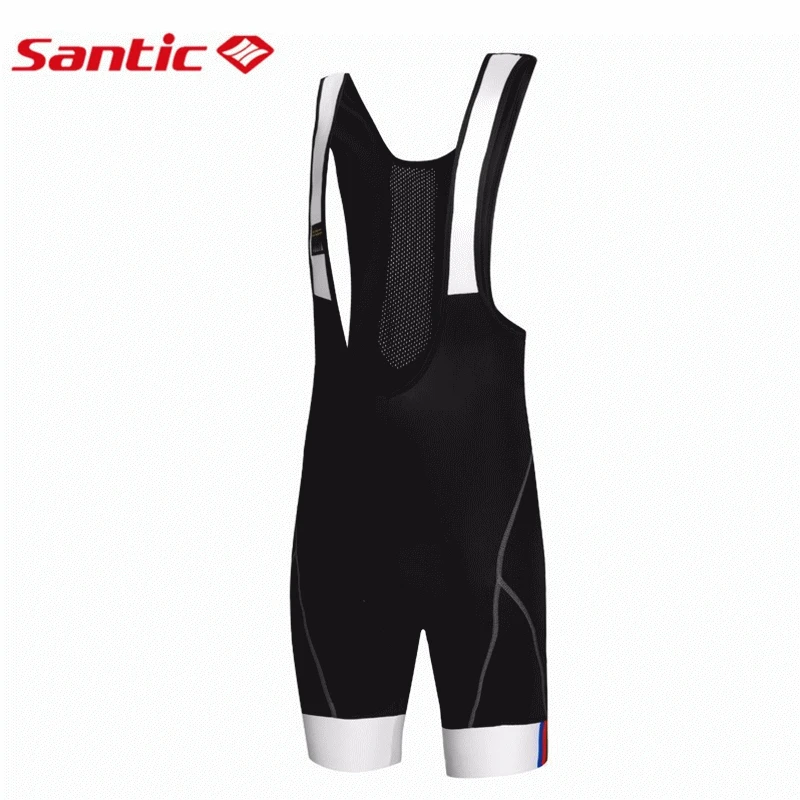 Мужской нагрудник для езды на велосипеде Santic гелевые шорты с подкладкой 4D