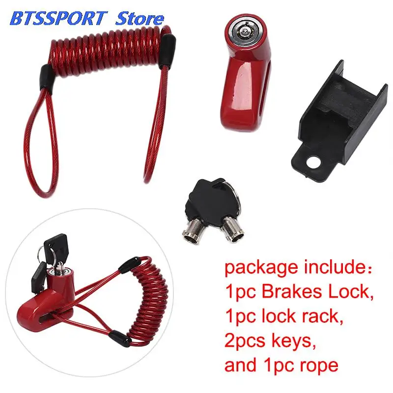 

Anti-Theft Disc Brakes Lock with Steel Wire for Xiaomi Mijia M365 Electric Scooter Skateboard Wheels Lock Disc Brake Kickscooter