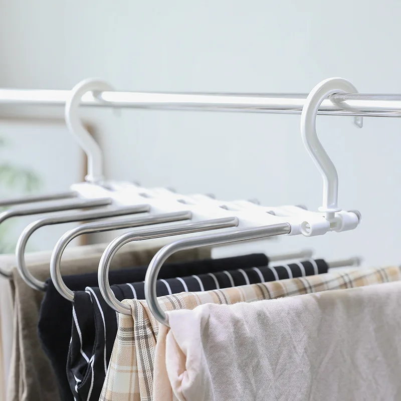 

Multi-Functional Pants Rack Pants Hanger Hanger Clothes Dry Rack Organizer Household Accessories Tools