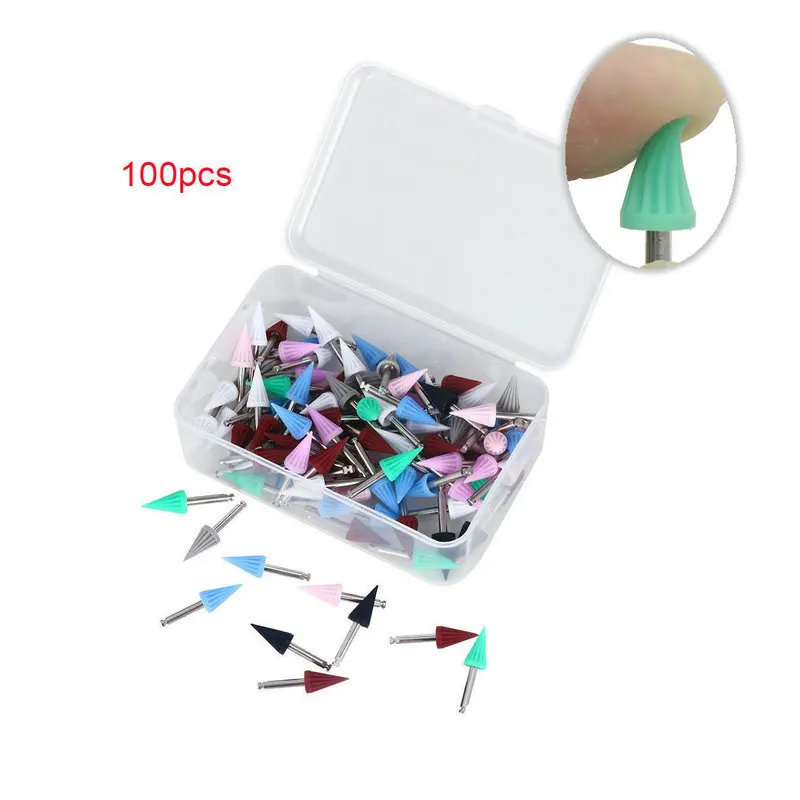 100 шт. гибочная машина для полировки зубов|Стомотологические сверла и щетки| |