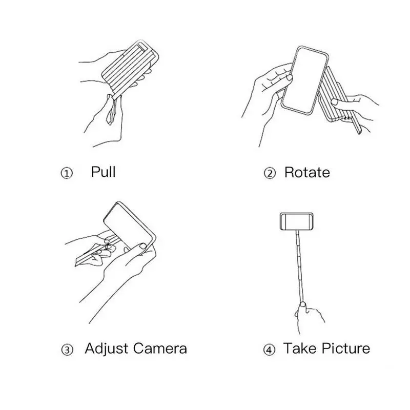 Подходит для Pple селфи-палки чехол телефона складной телескопический набор