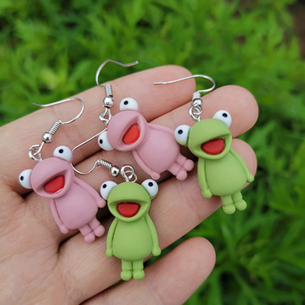 

Euramerican Style Stud Earrings Fashion Personality Creative Design The Frog Shape Earrings Cute Act The Role Ofing Is Tasted