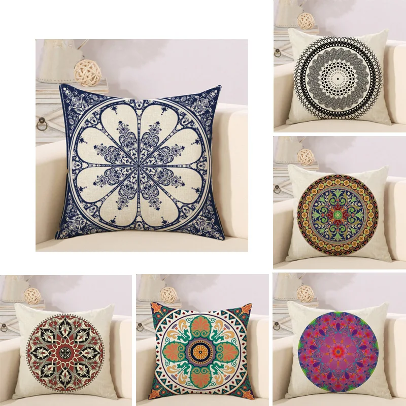 

New Geometric Pattern Simple Pillowcase Personalized Bohemian Cushion Cover Home Sofa Bed Chair Decoration Nordic 45*45cm Soft