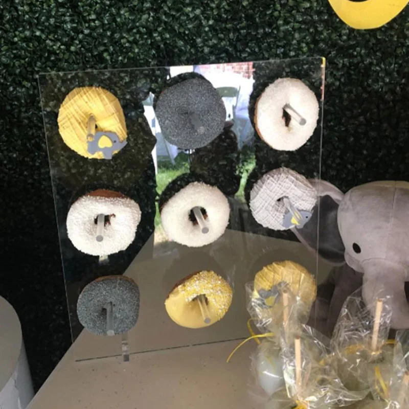 MEIDDING акриловая подставка для пончиков прозрачная стена на стол детских душевых