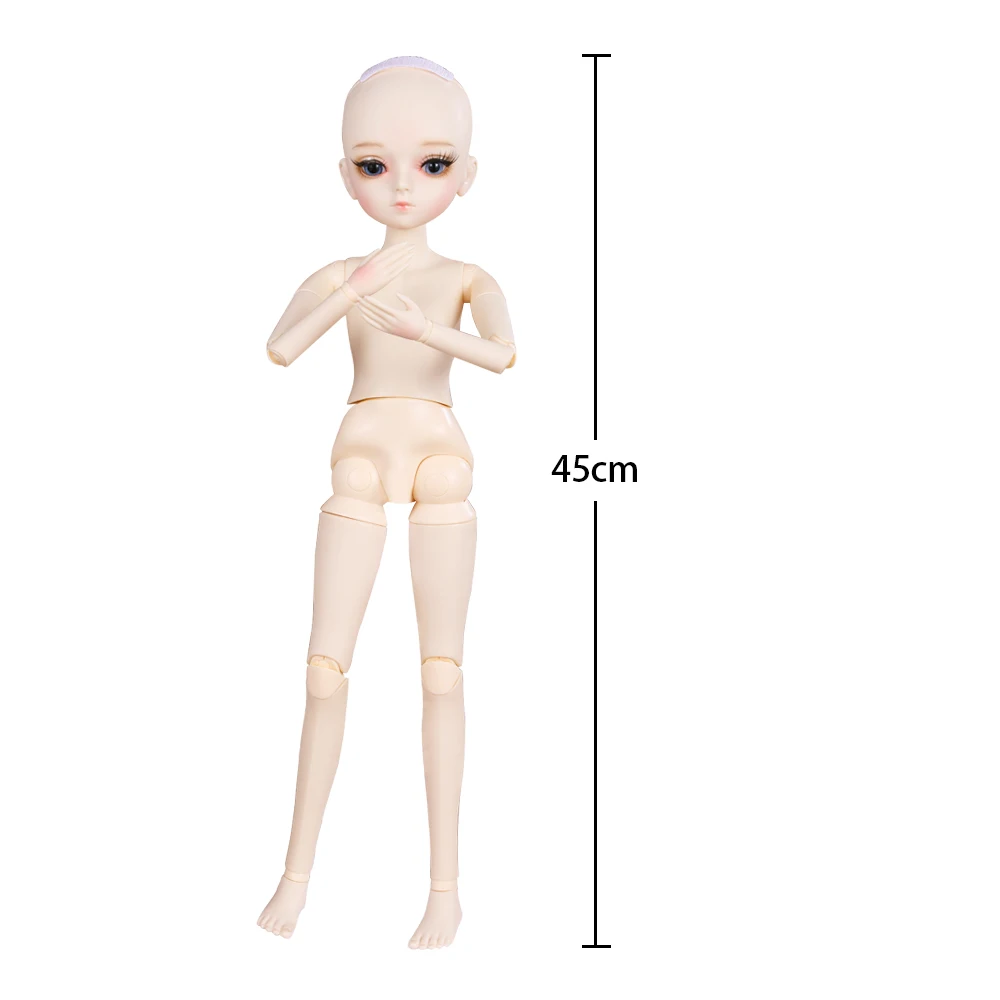Bjd кукла 45 см подарки для девочки 18 суставов с одеждой изменить Глаза DIY лучшие