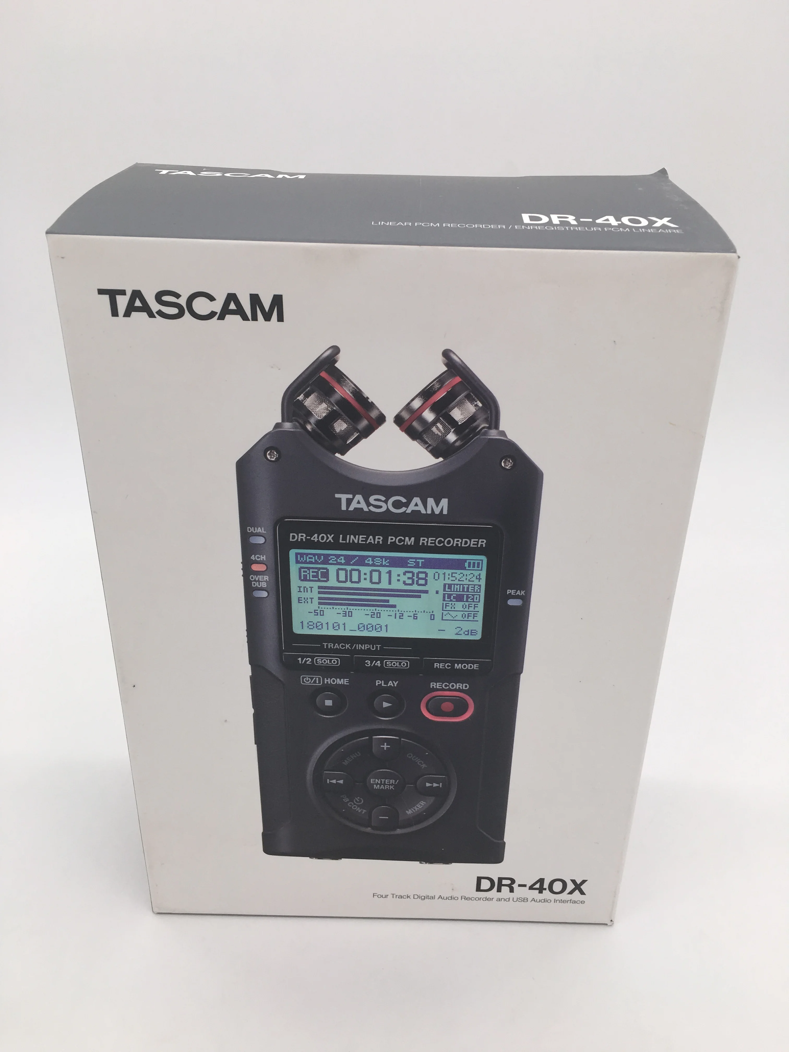 TASCAM DR-40X обновленная версия DR-40 портативный четырехтрековый Цифровой диктофон профессиональная записывающая ручка
