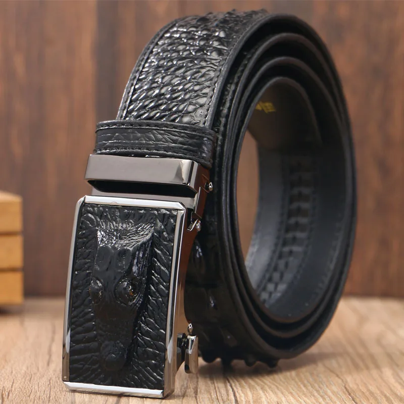 3D крокодиловый известный бренд кожаный ремень дизайнерские мужские ремни