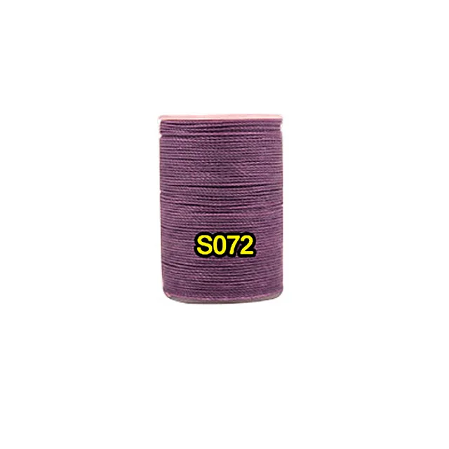 purple Высокое качество 0,8 мм прочная полиэфирная нить DIY ремесло цвет Ручное шитье круглая вощеная нить, для кожаной одежды бумажник диван - Цвет: purple