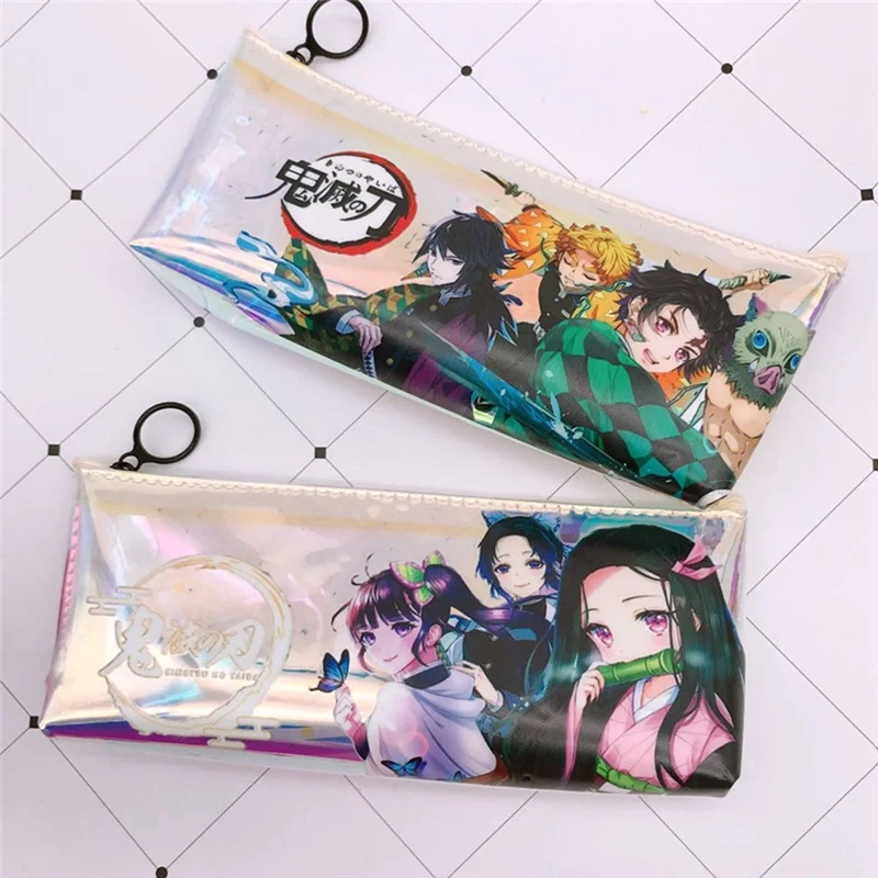 

1Pc Anime Demon Slayer Kimetsu No Yaiba Pencil Case Cute Zipper Pencil Bag Pencilcase Pen Storage Pouch Student Stationery