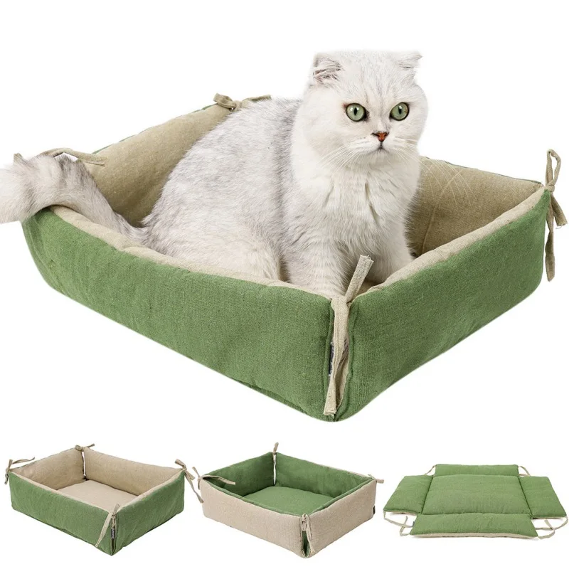 

Pet Cat Bed Soft Cat Bed Puppy Pad Dog Dual-Purpose Cat Bed Kitten And Dog Breathable Mattress