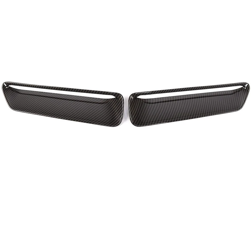 

Car Hood Vent Air Flow Intake Side Scoop Hood Cover Trim for Dodge Challenger 2015-2020 ABS Carbon Fiber