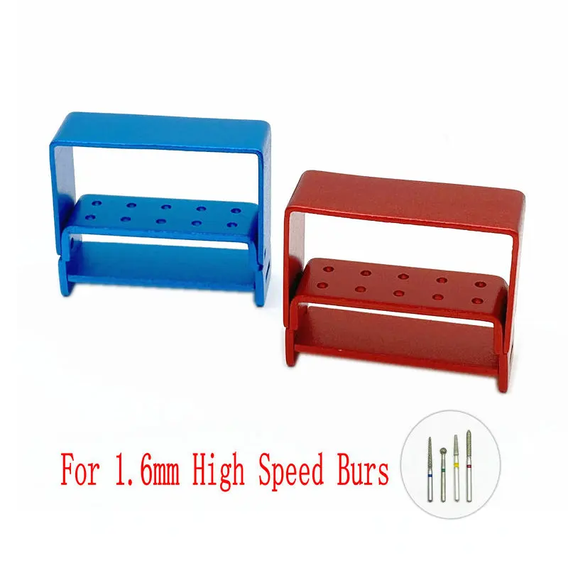 10 отверстий Держатель зубных боров блок для стоматологической дезинфекции