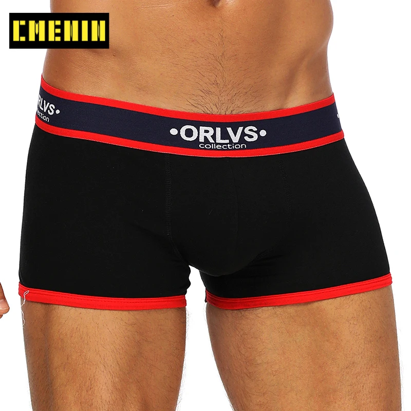 Мужские трусы боксеры C черные слипы сексуальное нижнее белье для мужчин OR138