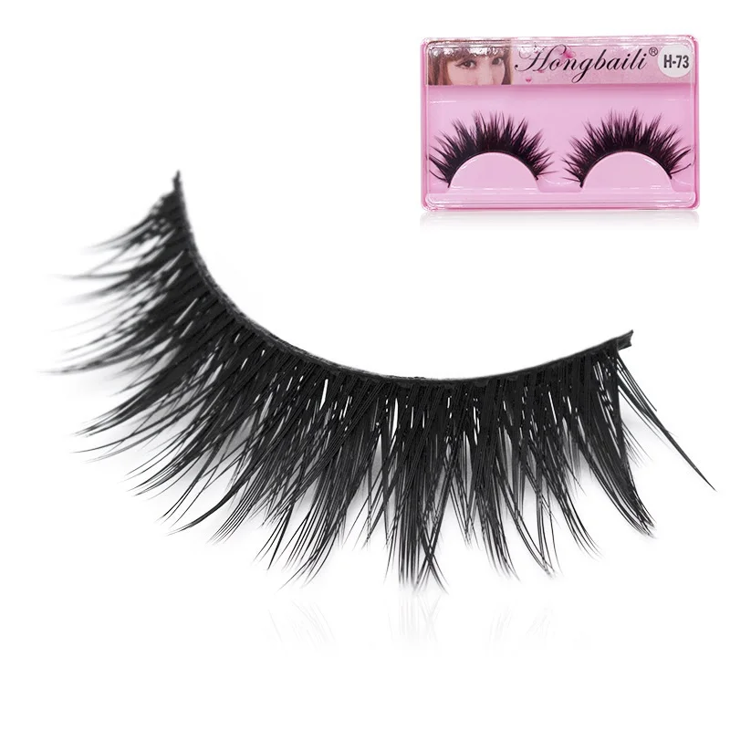 1 пара длинных густых ресниц 100% не тестируется на животных 3D ресницы ручной