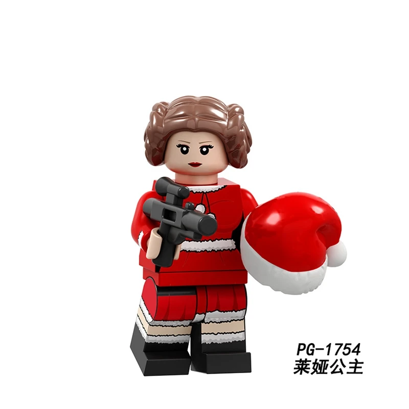 Звездные войны рождественские фигурки йода Дарт Вейдер люк Хан Solo Obiwan строительные блоки игрушки подарки Marvel Супер Герои фигурка - Цвет: PG1754