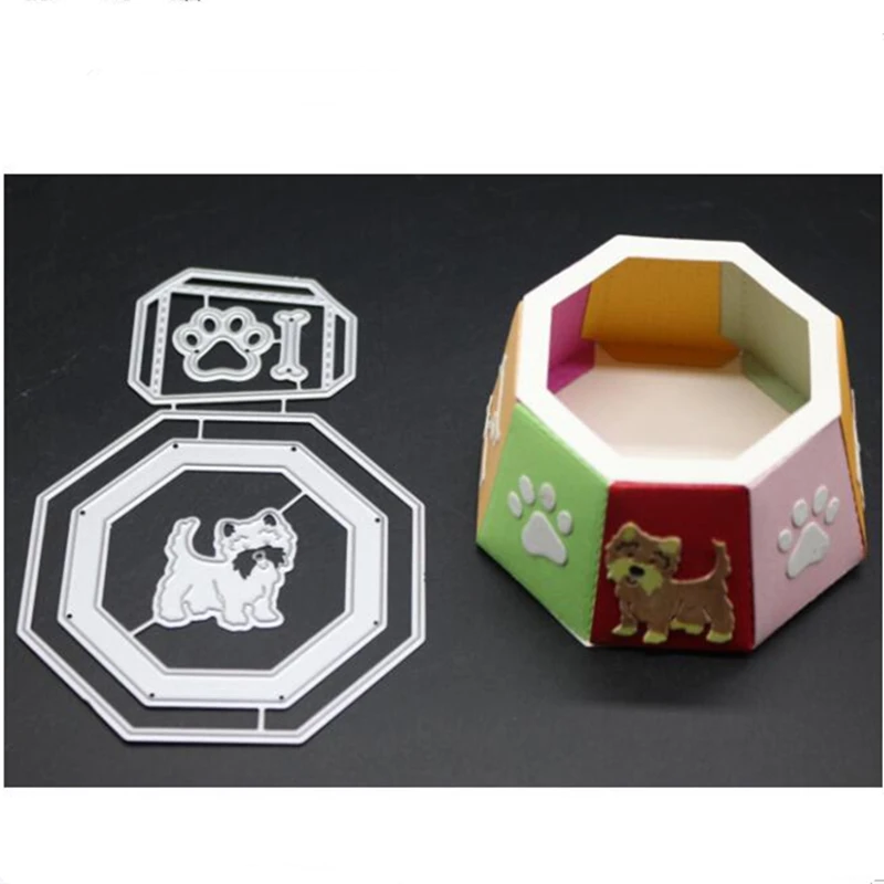 YINISE металлические режущие штампы для трафареты скрапбукинга горшок собак DIY