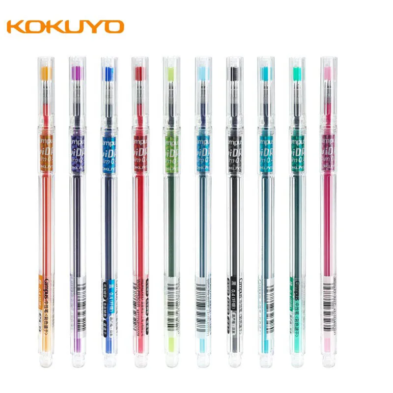 

Japan KOKUYO Gel Pen 0.4MM Simple And Slim Quick-Drying WSG-PR301YR Bullet Point Hand Account Hook Line Pen
