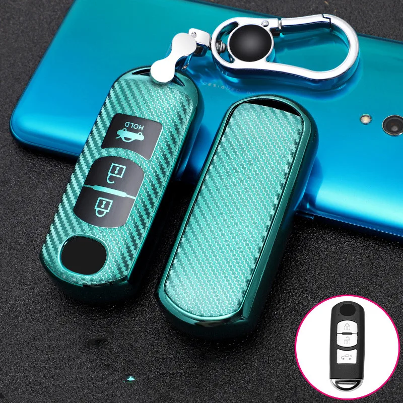 

Colorful car smart key protective shell for Mazda 2 3 5 6 CX-3 CX-4 CX-5 CX-7 CX-9 2014 2016 2015 Atenza Axela MX5 Key cover