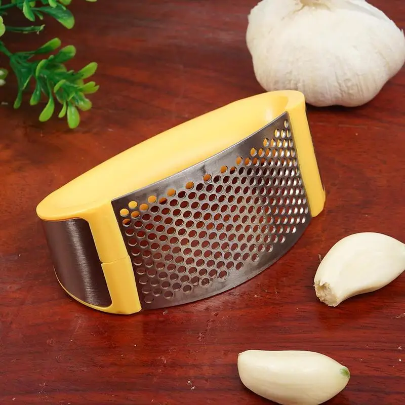 Сталь чесночный пресс чеснок измельчитель дробилка кухонный длинные овощей