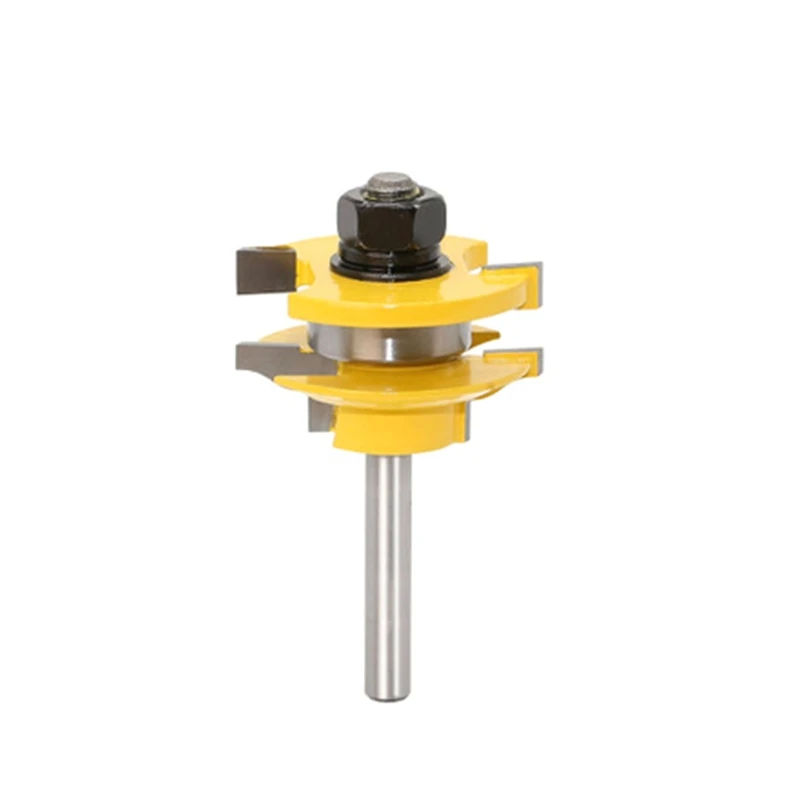 

2021 New 3pcs 1/4" Shank Rail Stile Router Bits Raised Panel Cabinet Door Knife Wood Mill