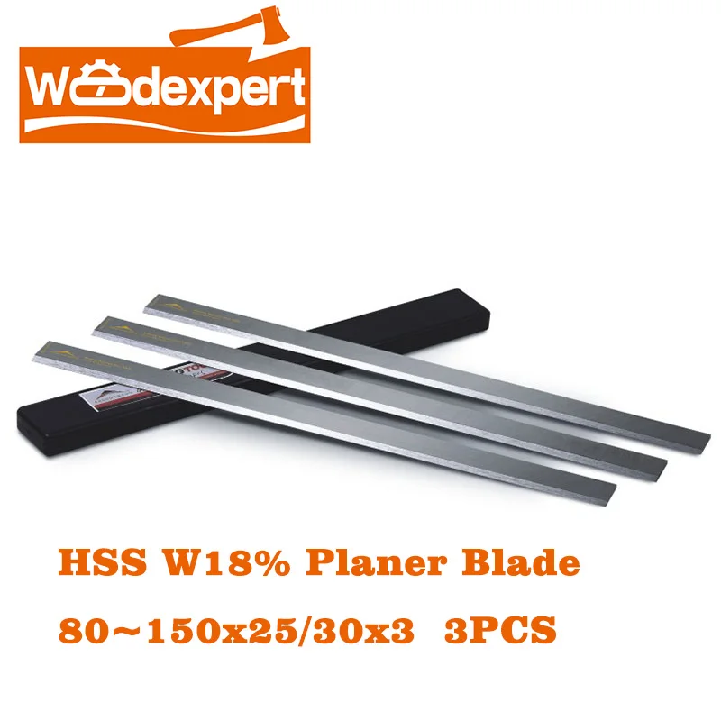 

HSS Planer Blade Knife W18%for Jointer Thickness&Surface Woodworking Planer/Wood Line Machine,Length 80mm-150mm/x25/30 Wide