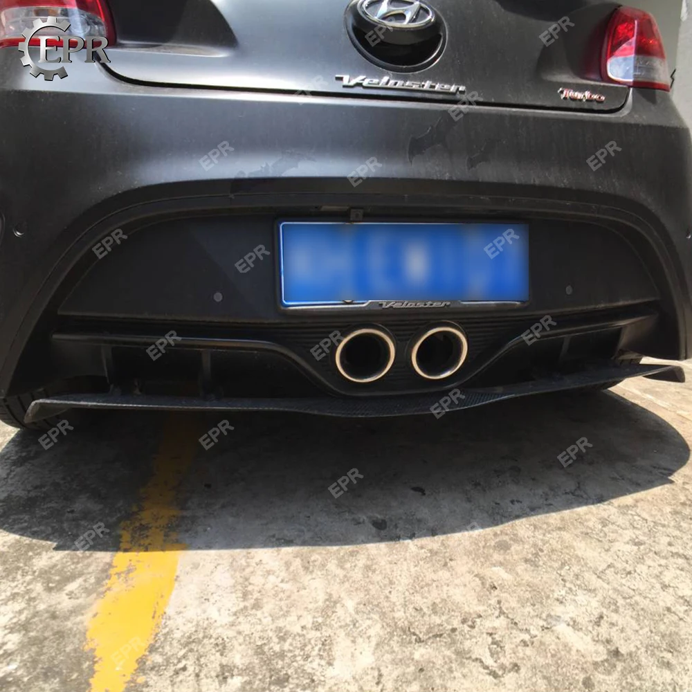 Диффузор задний FRP NEFD для Hyundai Veloster Аксессуары тюнинга губ заднего бампера из