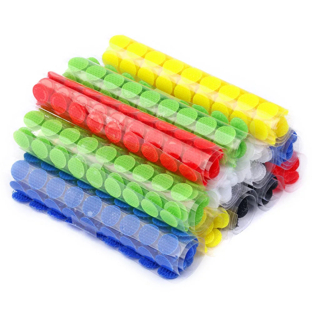 100 пар самоклеящиеся крючки и петли для крепления|Клейкая крепежная лента| |