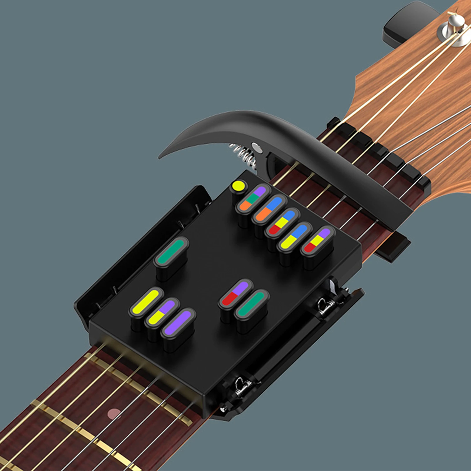 

Guitar Chord Tool Portable One-Key Gift Practice Accessories ABS Playing Durable Teaching Aid Learning For Beginner Assisted