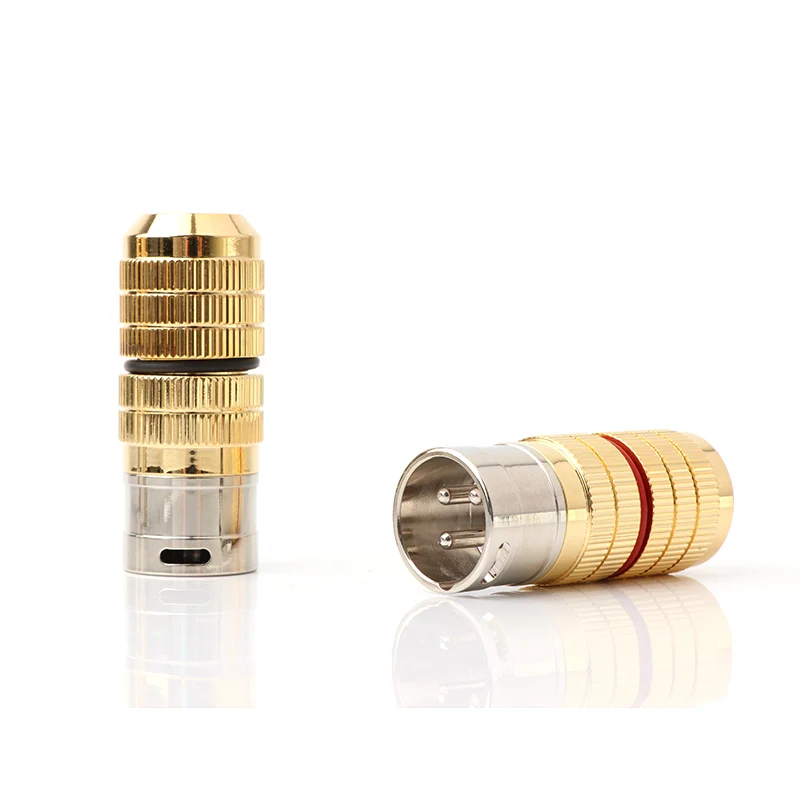 4 шт. штекеры XLR для балансирующего кабеля Yter CG с родиевым покрытием|rhodium plug|ir plugplug